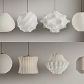 And paper chandelier combination 3d model