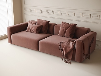 Modern double sofa 3d model