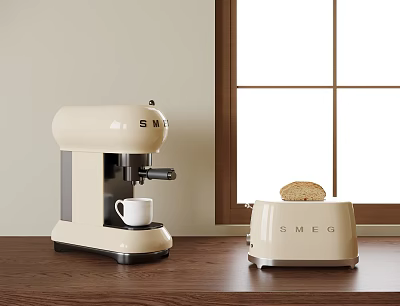Modern Kitchen Appliances Coffee Machine Bread Maker 3d model
