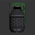 Tactical Green Gray Grenade With Green Top Cap Hexagonal Surface And M I T Marking
