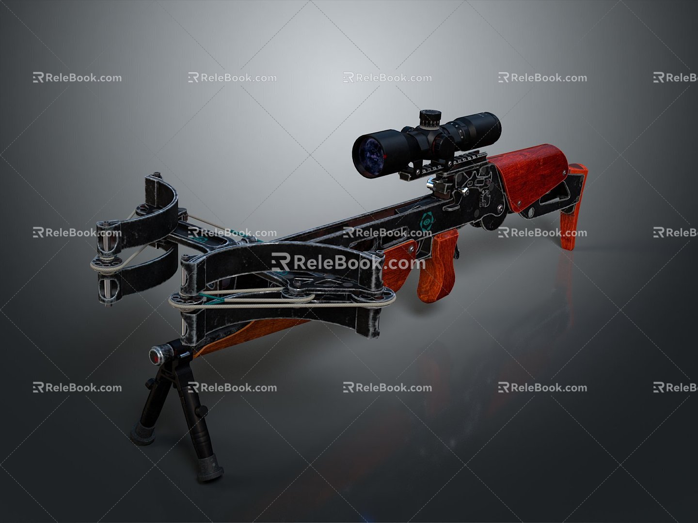 Crossbow Crossbow Crossbow Crossbow Mechanical Crossbow Shift Bow and Arrow Shoot Far Equipment Weapons High-tech Crossbow 3d model