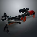Crossbow Mechanical Crossbow Shift Bow and Arrow Shoot Far Equipment Weapons High-tech Crossbow 3d model