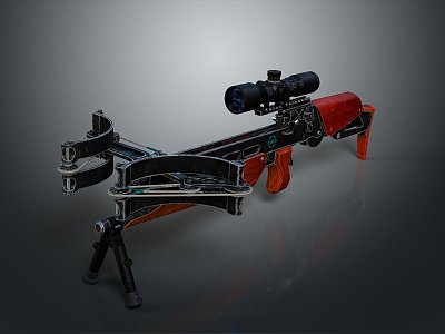 Crossbow Mechanical Crossbow Shift Bow and Arrow Shoot Far Equipment Weapons High-tech Crossbow 3d model