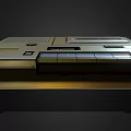 Sony Vintage Tape Recorder Entertainment Appliance With Playback Buttons And Volume Knob