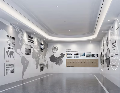 Modern Exhibition Hall 3d model