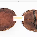 Road Infrastructure Metal Manhole Covers Circular Design With Reinforced Cross Structure And Edge Holes