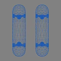 Sport Equipment Skateboards With Black And Wooden Decks Yellow Wheels And Metal Trucks