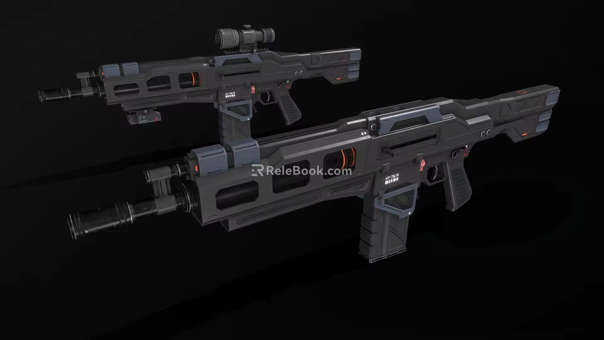 Sci-fi Assault Rifle 3d model