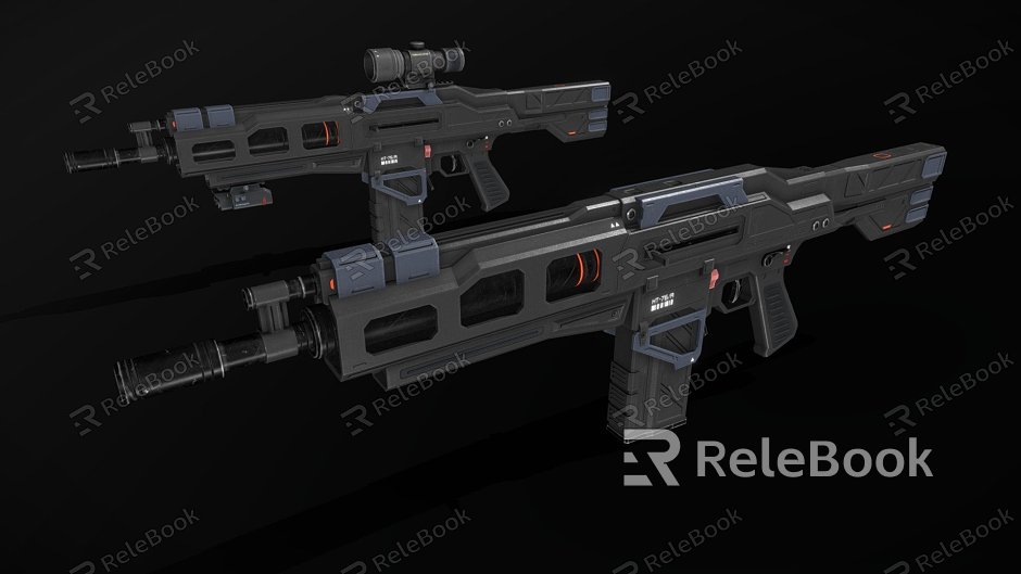 Sci-fi Assault Rifle model