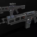 Sci-fi Assault Rifle 3d model