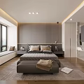 Sleek Modern Bathroom Interior With Glass Shower Enclosure Stone Walls And Pendant Lights