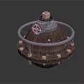 Copper Industrial Valve Component With Top Knob Metal Ring And Base Fixing Bolts