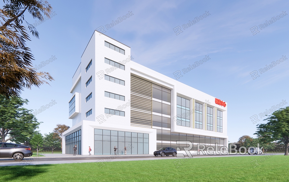 Modern Multi-storey Office Building Industrial Park Office Building Comprehensive Office Building model