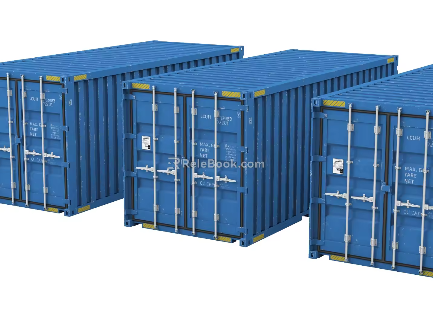 modern container freight container freight container 3d model