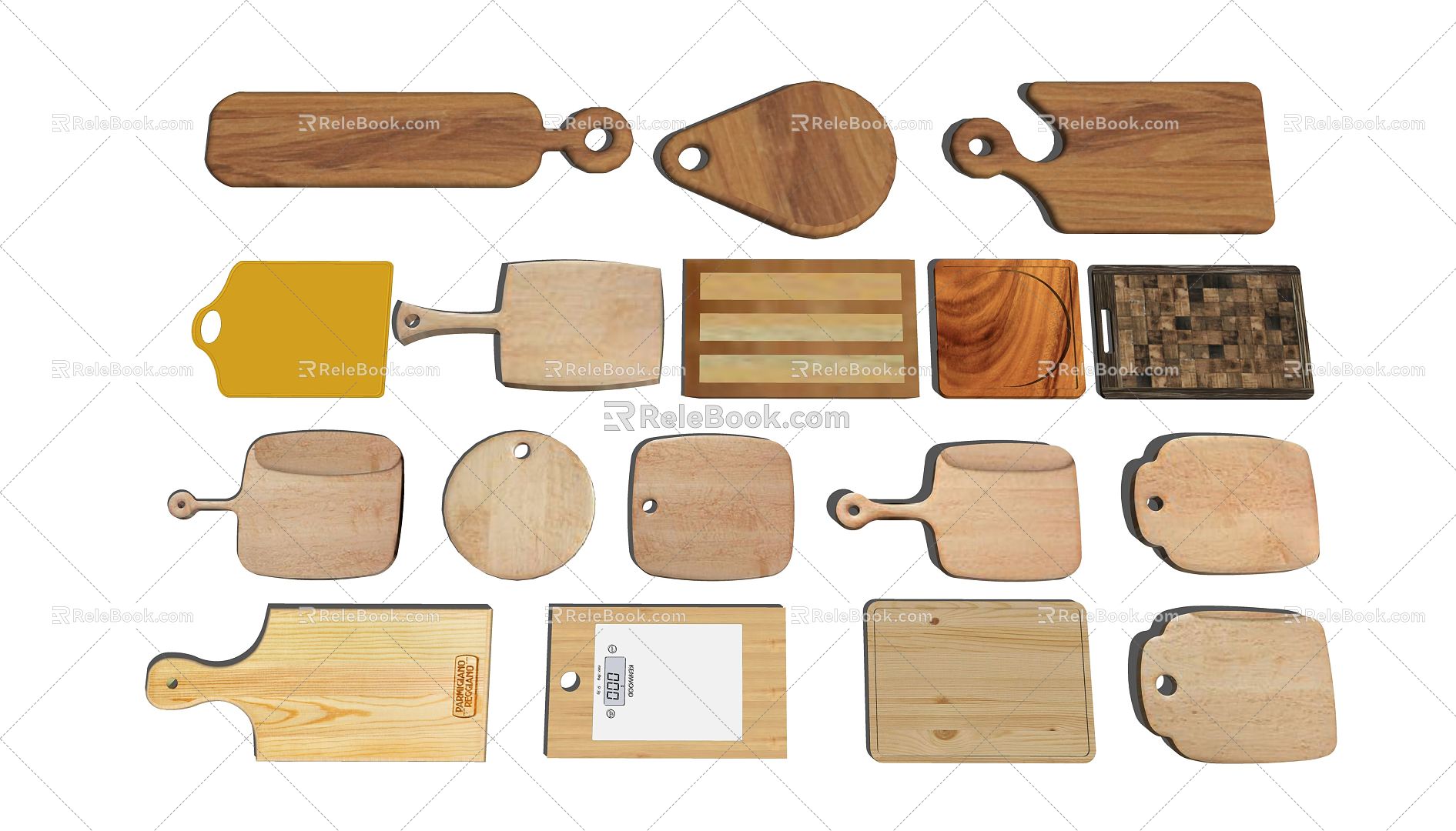 Modern Chopping Board 3d model