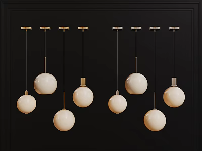 Modern Chandelier Art Chandelier Spherical Chandelier 3d model