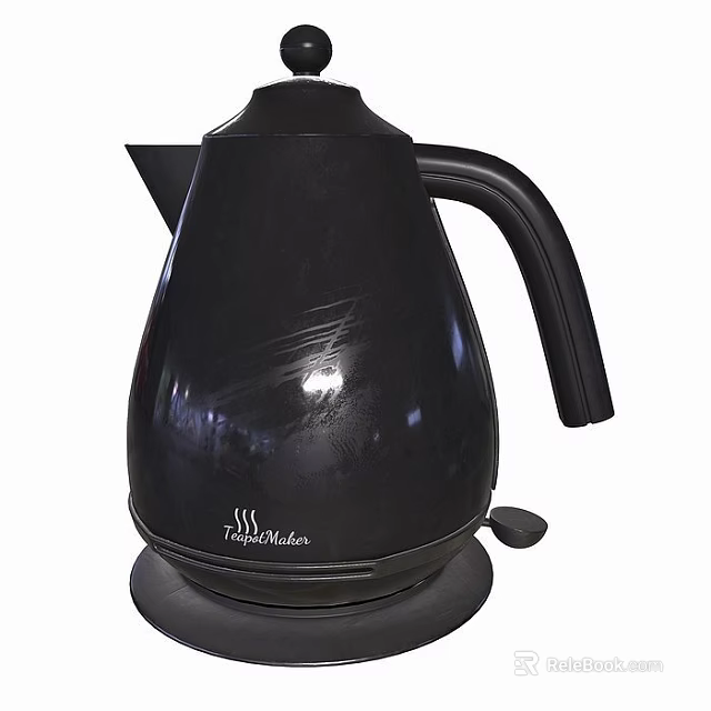 Black Tassimo Electric Kettle With Modern Design For Daily Use Electric Appliance 3d model 