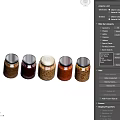 Transparent Glass Spice Jars With Airtight Lids And Assorted Ingredients For Kitchen Storage