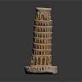 Iconic Leaning Tower of Pisa Historic Architectural Structure With Classic Design