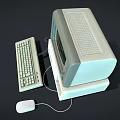 computer desktop computer old computer 3d model