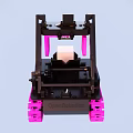 Phantomics Robot With Pink Tracks And Black Mechanical Structure Design