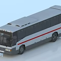 Bus Car Shuttle Bus 3d model