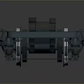 Mechanical Railway Bogie Structure With Metal Frame Wheels Bearings And Axles