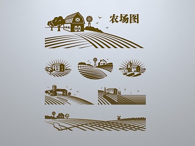 Now rural farm map rural carving field carving 3d model