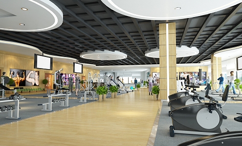 Modern Gym 3d model