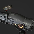 Modern flame gun flame thrower 3d model