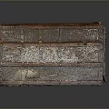 Vintage Wooden Storage Trunk With Rustic Design And Metal Hardware For Home Decor