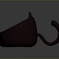 Cat Shaped Single Sofa With Pink Ears Tail And Whisker Details