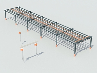 Crane transmission 3d model