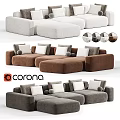 Cozy Sectional Sofa With Multiple Color Options Plush Cushions And Round Pillows