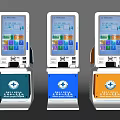 Public Facilities Self Service Kiosks With Green Blue Orange Design For Health Center Services