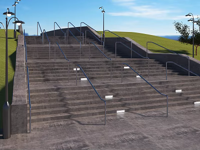 Modern Stage Step 3d model