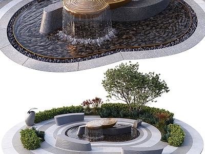 Oval Courtyard View Pool model