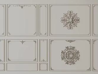 French plaster line 3d model
