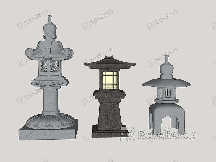 Chinese Landscape Lamp Garden Lawn Garden Lamp Mosque Dome Household model