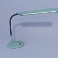 Modern Minimalist Desk Lamp with Light Green Shade Base and Black Flexible Pole
