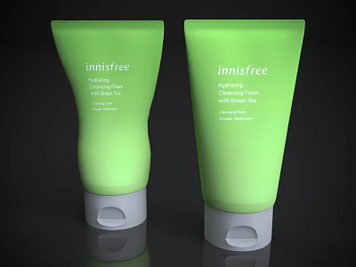 Innisfree Daily Cleansing Foam Products Firming Hydrating With Volcanic Ash And Green Tea 3d model
