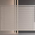 Window Blinds Modern White Interior Design With Adjustable Slats And Neutral Wall 3d model