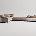 Arflex Multiplayer Sofa Modern Multiplayer Sofa 3d model