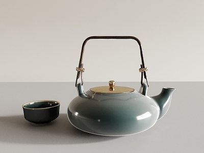 Tea Set Tea Ceremony Teapot Tea Cup Tea Bowl 3d model