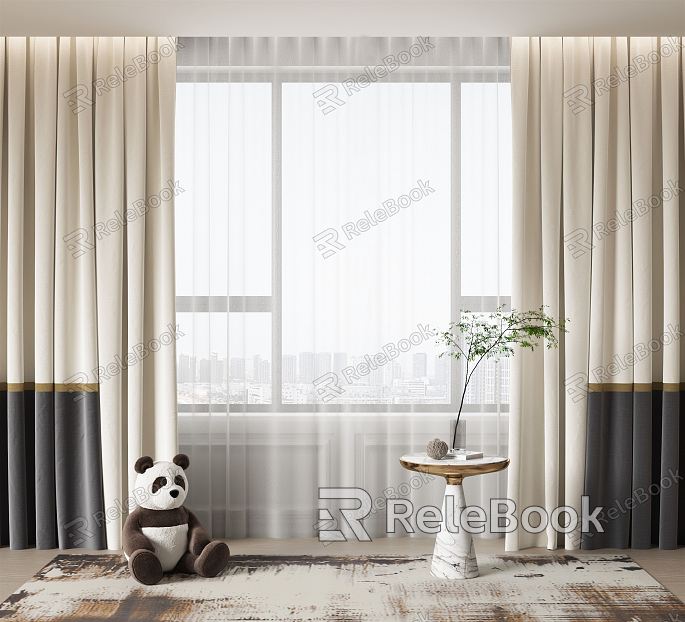 modern curtain fabric curtain gauze curtain model