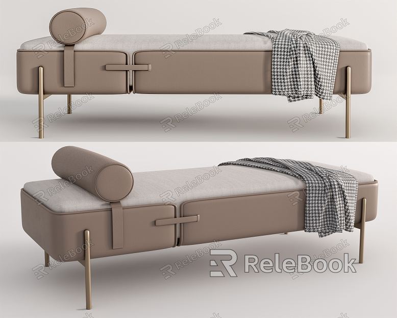 Modern Bed End Stool Sofa Stool Foot model