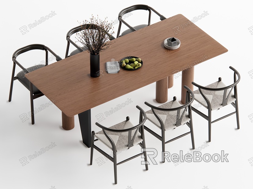 Quiet wind table and chair combination model