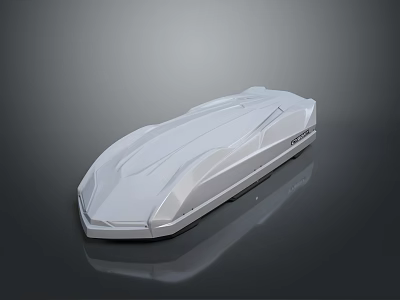 Toshiba White Modern Sleek Device Enclosure With Smooth Surface And Ergonomic Design 3d model
