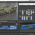 Indian Railways Train 31393 With Green And Yellow Stripes Design