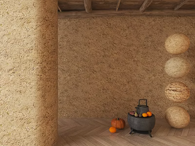 Modern rammed earth wall damaged wall adobe wall rammed earth broken wall rammed earth old wall industrial wind damaged wall 3d model